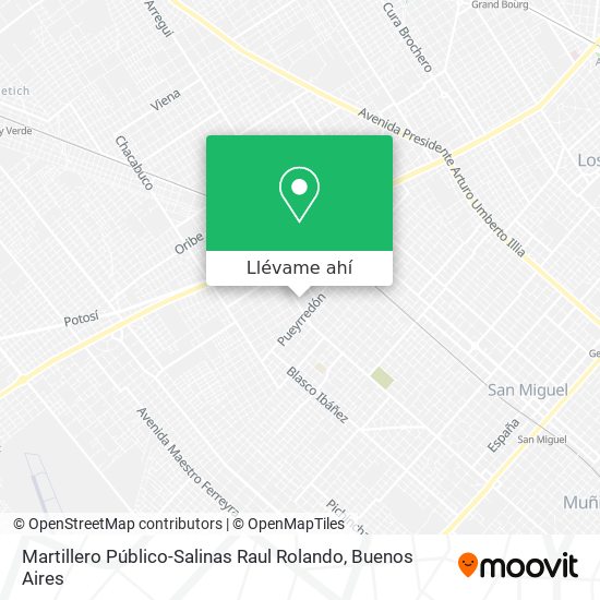 Mapa de Martillero Público-Salinas Raul Rolando
