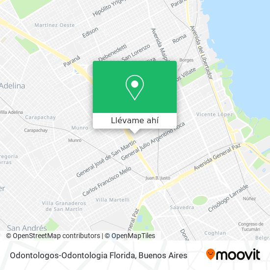 Mapa de Odontologos-Odontologia Florida