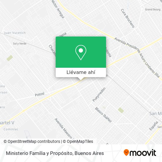 Mapa de Ministerio Familia y Propósito