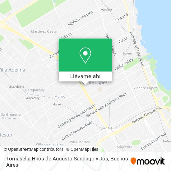 Mapa de Tomasella Hnos de Augusto Santiago y Jos