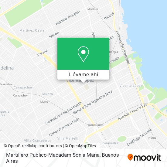 Mapa de Martillero Publico-Macadam Sonia Maria