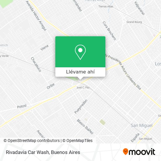 Mapa de Rivadavia Car Wash