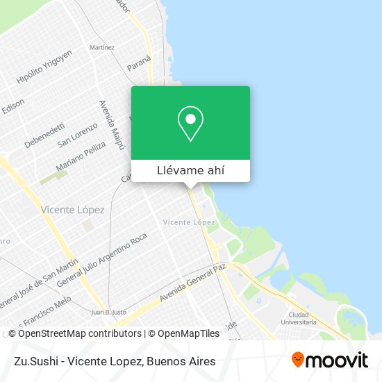 Mapa de Zu.Sushi - Vicente Lopez