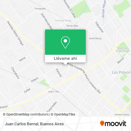Mapa de Juan Carlos Bernal