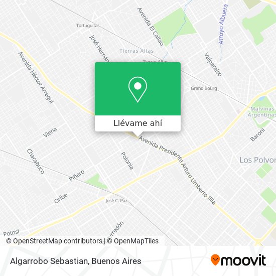 Mapa de Algarrobo Sebastian