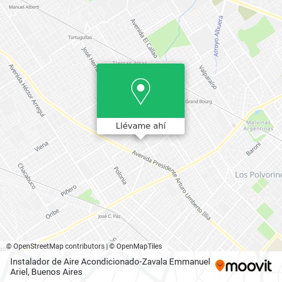 Mapa de Instalador de Aire Acondicionado-Zavala Emmanuel Ariel