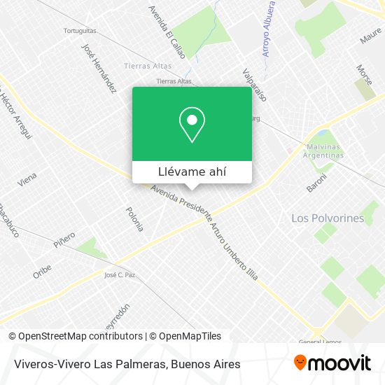 Mapa de Viveros-Vivero Las Palmeras