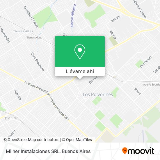 Mapa de Milher Instalaciones SRL