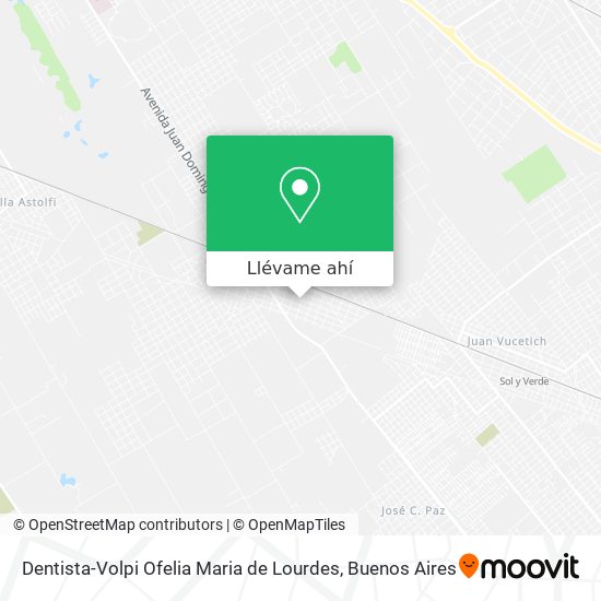 Mapa de Dentista-Volpi Ofelia Maria de Lourdes