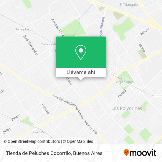 Mapa de Tienda de Peluches Cocorrilo