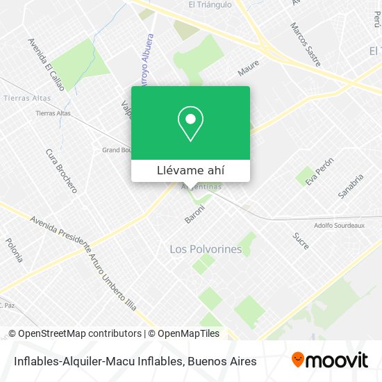 Mapa de Inflables-Alquiler-Macu Inflables