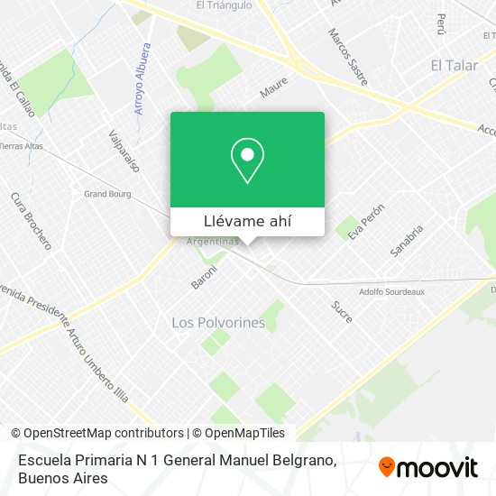 Mapa de Escuela Primaria N 1 General Manuel Belgrano