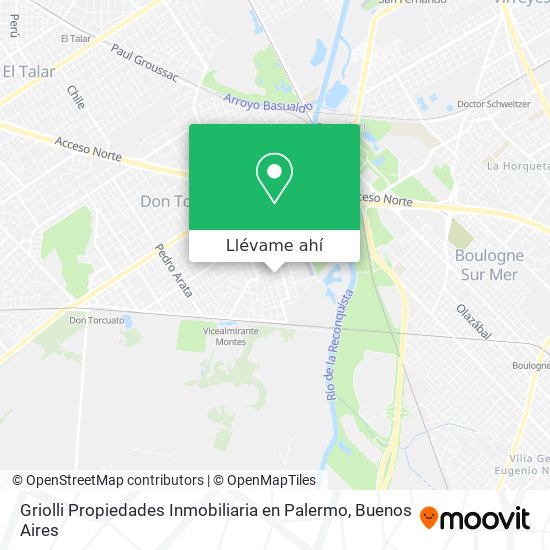 Mapa de Griolli Propiedades Inmobiliaria en Palermo