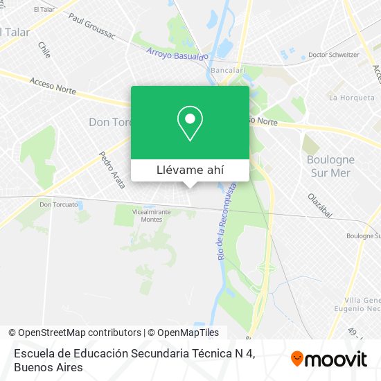 Mapa de Escuela de Educación Secundaria Técnica N 4