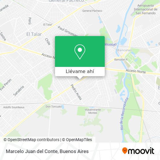 Mapa de Marcelo Juan del Conte