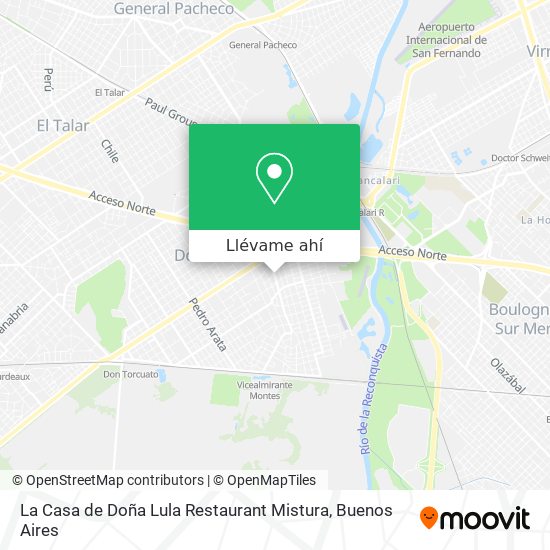 Mapa de La Casa de Doña Lula Restaurant Mistura