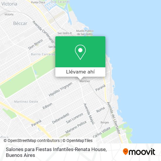 Mapa de Salones para Fiestas Infantiles-Renata House