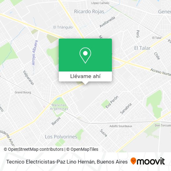Mapa de Tecnico Electricistas-Paz Lino Hernán