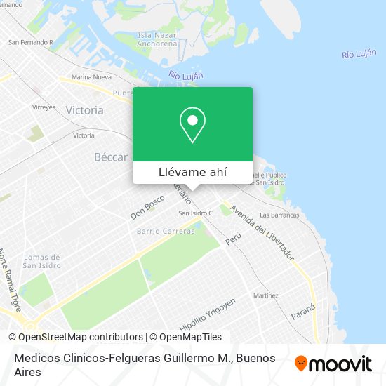 Mapa de Medicos Clinicos-Felgueras Guillermo M.