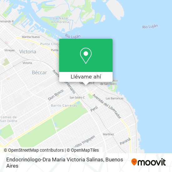 Mapa de Endocrinólogo-Dra Maria Victoria Salinas