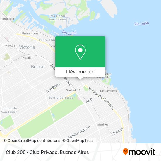 Mapa de Club 300 - Club Privado