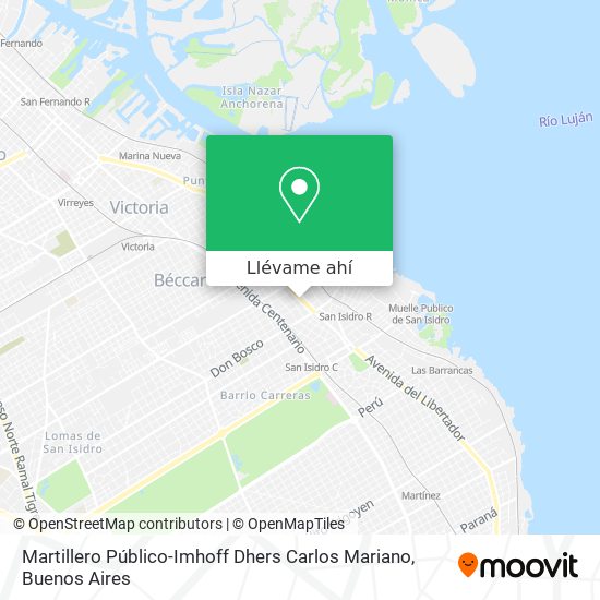 Mapa de Martillero Público-Imhoff Dhers Carlos Mariano