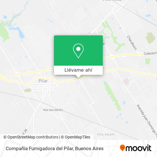 Mapa de Compañia Fumigadora del Pilar