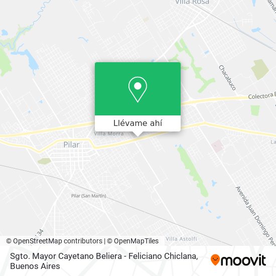 Mapa de Sgto. Mayor Cayetano Beliera - Feliciano Chiclana