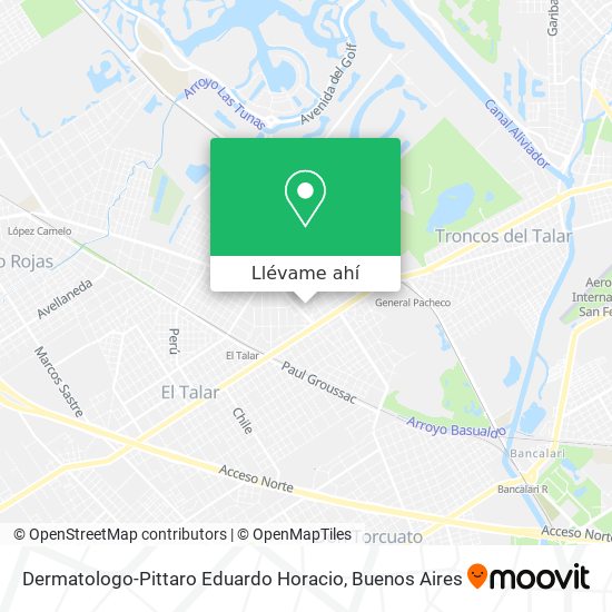 Mapa de Dermatologo-Pittaro Eduardo Horacio