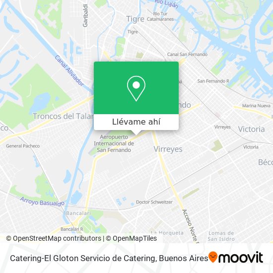 Mapa de Catering-El Gloton Servicio de Catering