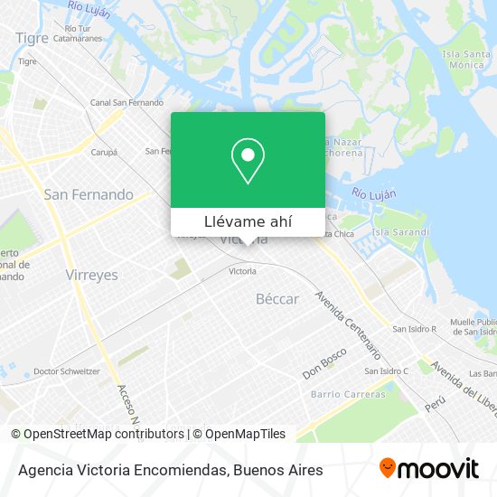 Mapa de Agencia Victoria Encomiendas