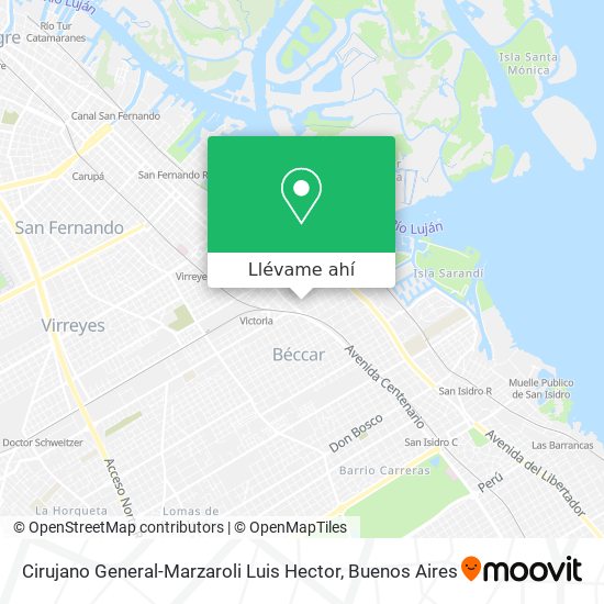Mapa de Cirujano General-Marzaroli Luis Hector