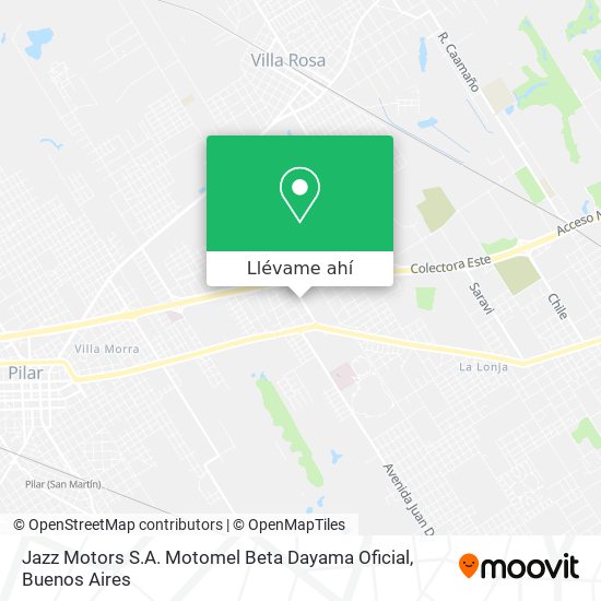 Mapa de Jazz Motors S.A. Motomel Beta Dayama Oficial