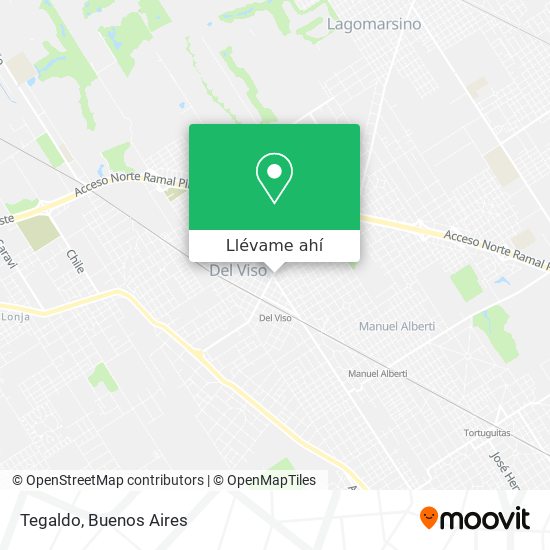 Mapa de Tegaldo