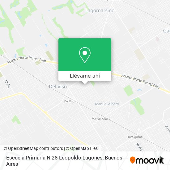 Mapa de Escuela Primaria N 28 Leopoldo Lugones