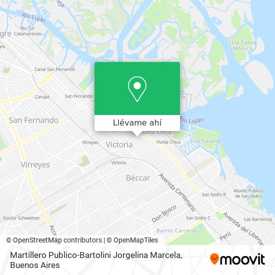 Mapa de Martillero Publico-Bartolini Jorgelina Marcela