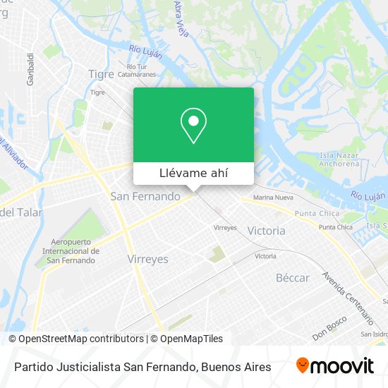 Mapa de Partido Justicialista San Fernando