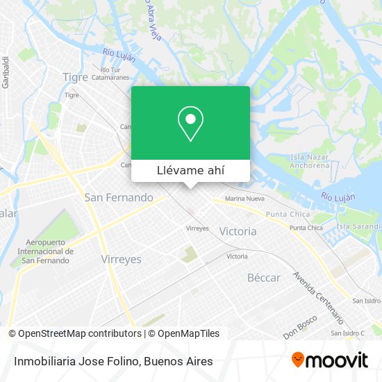 Mapa de Inmobiliaria Jose Folino