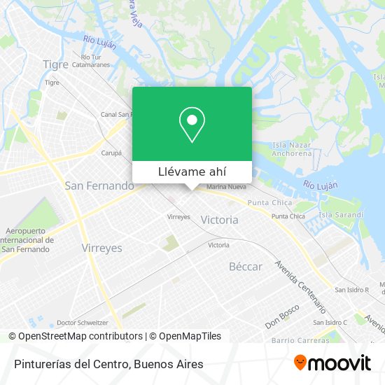 Mapa de Pinturerías del Centro