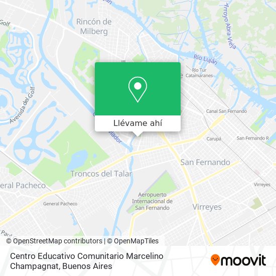Mapa de Centro Educativo Comunitario Marcelino Champagnat