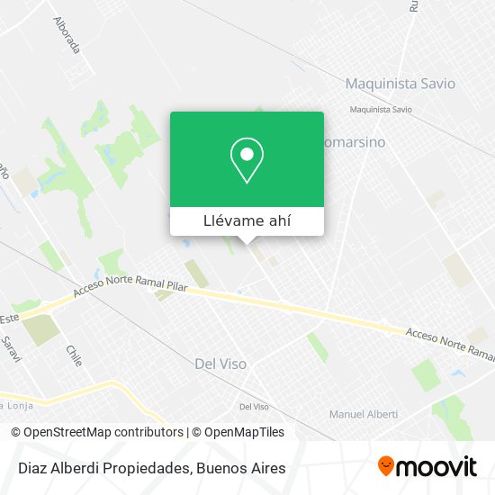 Mapa de Diaz Alberdi Propiedades