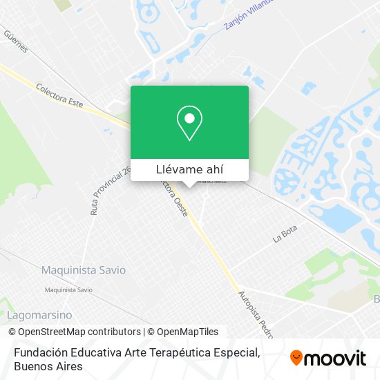 Mapa de Fundación Educativa Arte Terapéutica Especial