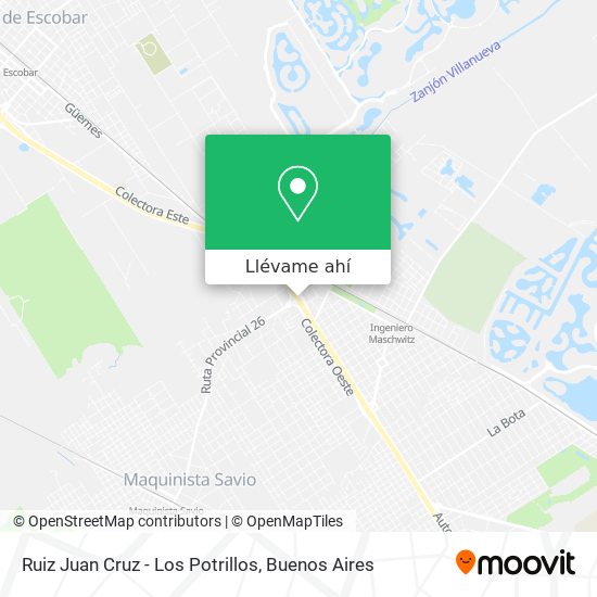 Mapa de Ruiz Juan Cruz - Los Potrillos