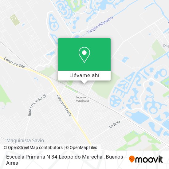 Mapa de Escuela Primaria N 34 Leopoldo Marechal