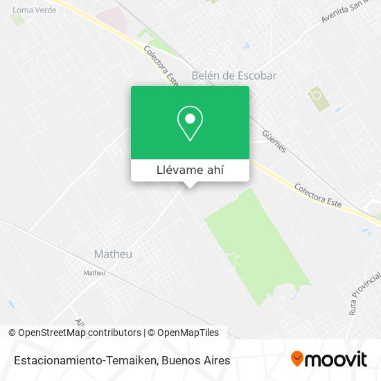 Mapa de Estacionamiento-Temaiken