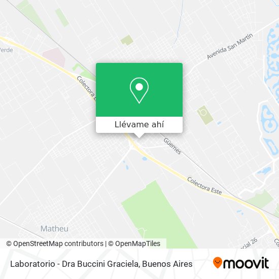 Mapa de Laboratorio - Dra Buccini Graciela