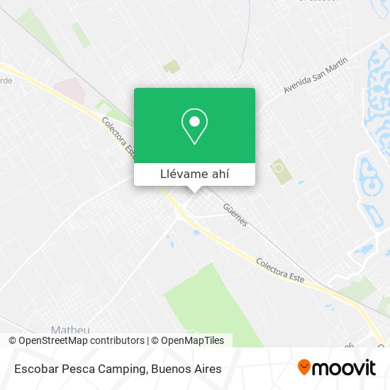 Mapa de Escobar Pesca Camping