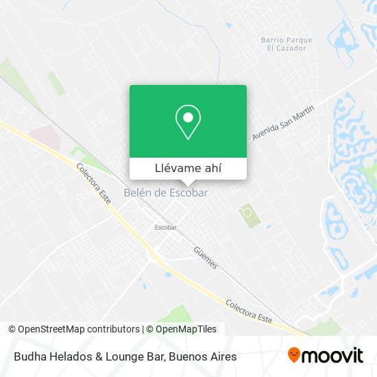 Mapa de Budha Helados & Lounge Bar