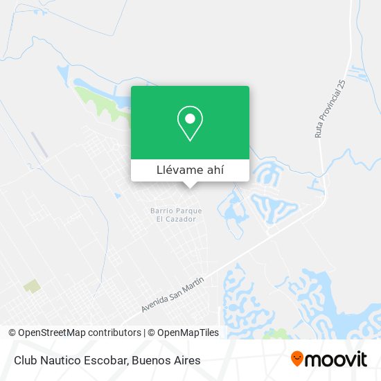 Mapa de Club Nautico Escobar