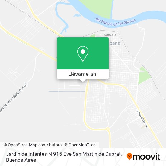 Mapa de Jardin de Infantes N 915 Eve San Martin de Duprat